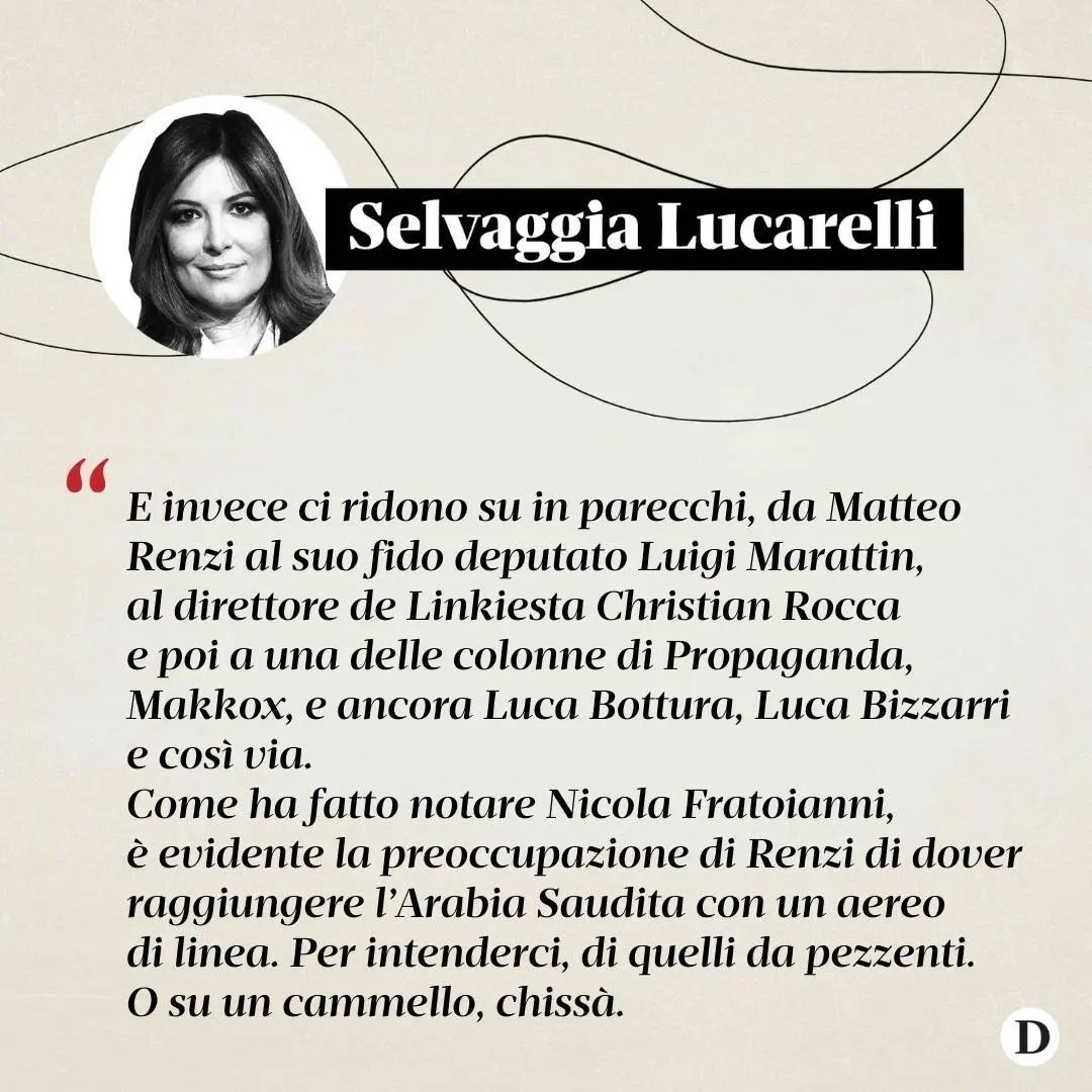 Selvaggia Lucarelli Quella di abolire i per ridurre le è una proposta coerente per una coalizione ...