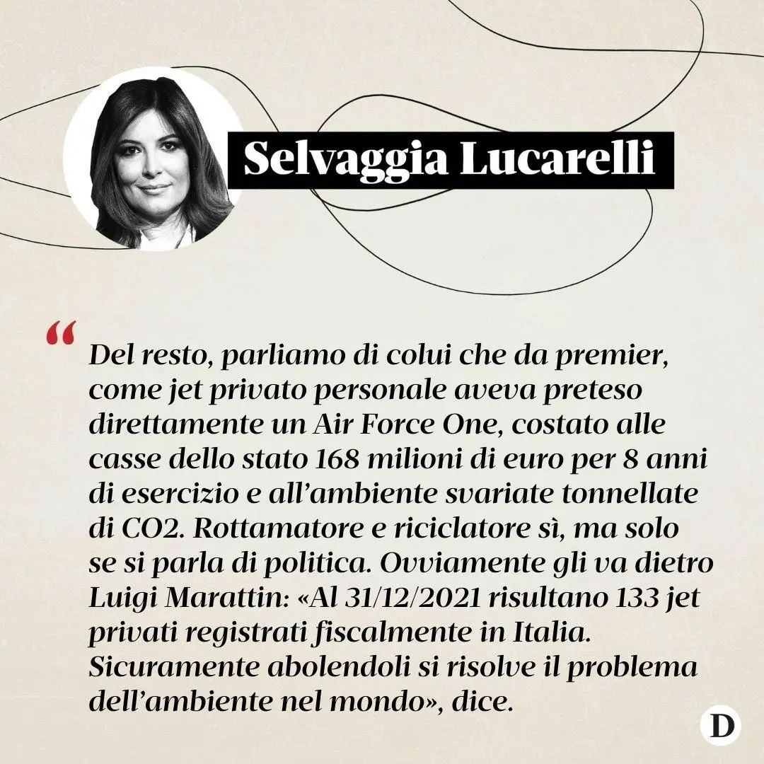 Selvaggia Lucarelli Quella di abolire i per ridurre le è una proposta coerente per una coalizione ...