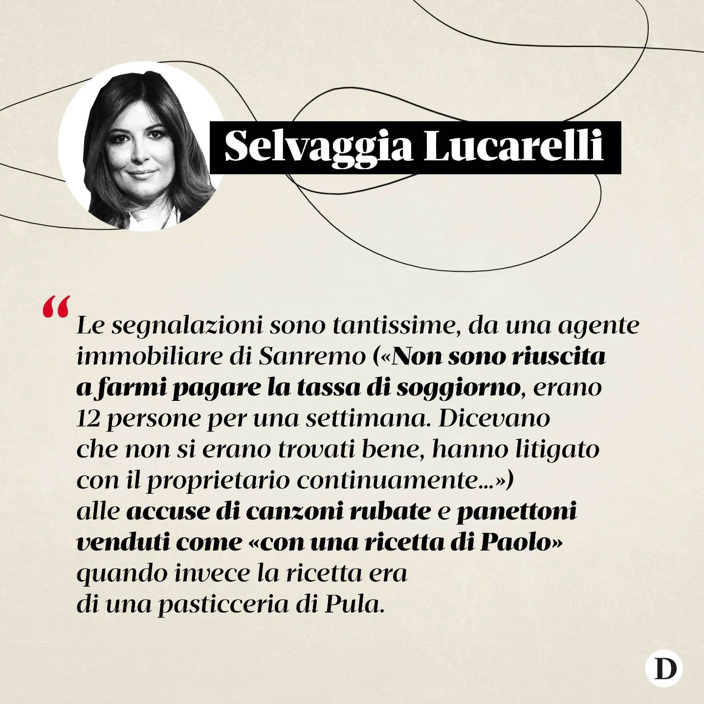 Selvaggia Lucarelli è un ragazzo sardo affetto da Negli anni, insieme a suo padre Marco e a suo fra...
