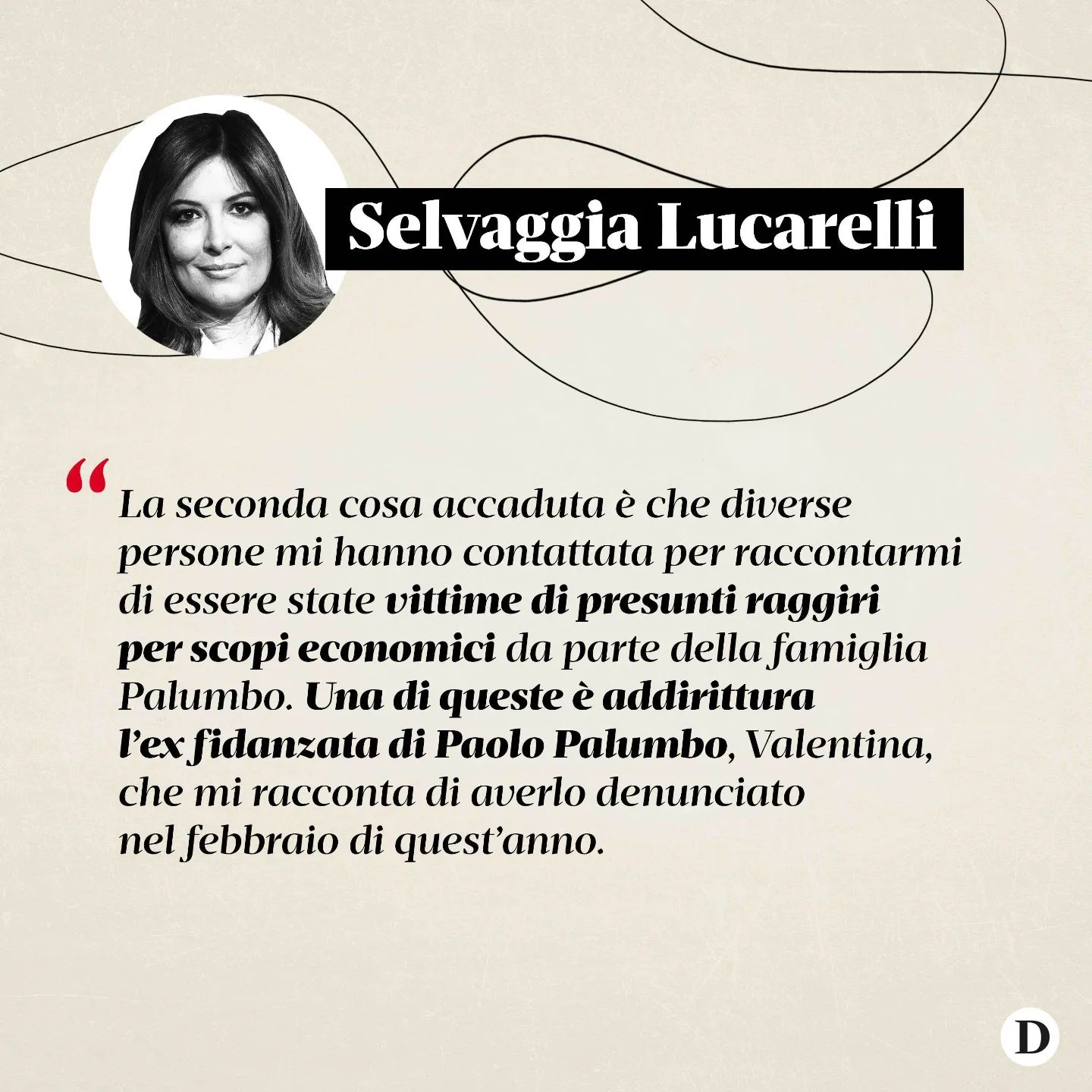 Selvaggia Lucarelli è un ragazzo sardo affetto da Negli anni, insieme a suo padre Marco e a suo fra...