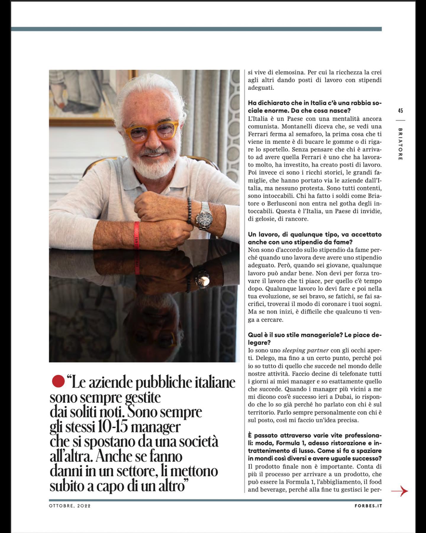 Flavio Briatore Cover story di
Foto di...