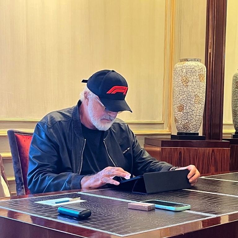 Flavio Briatore Al lavoro
At work...