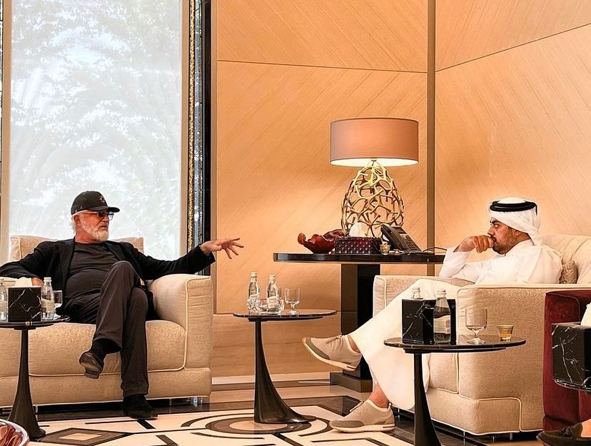 Flavio Briatore Very interesting time spent with Ramez Al-Khayyat in Doha...