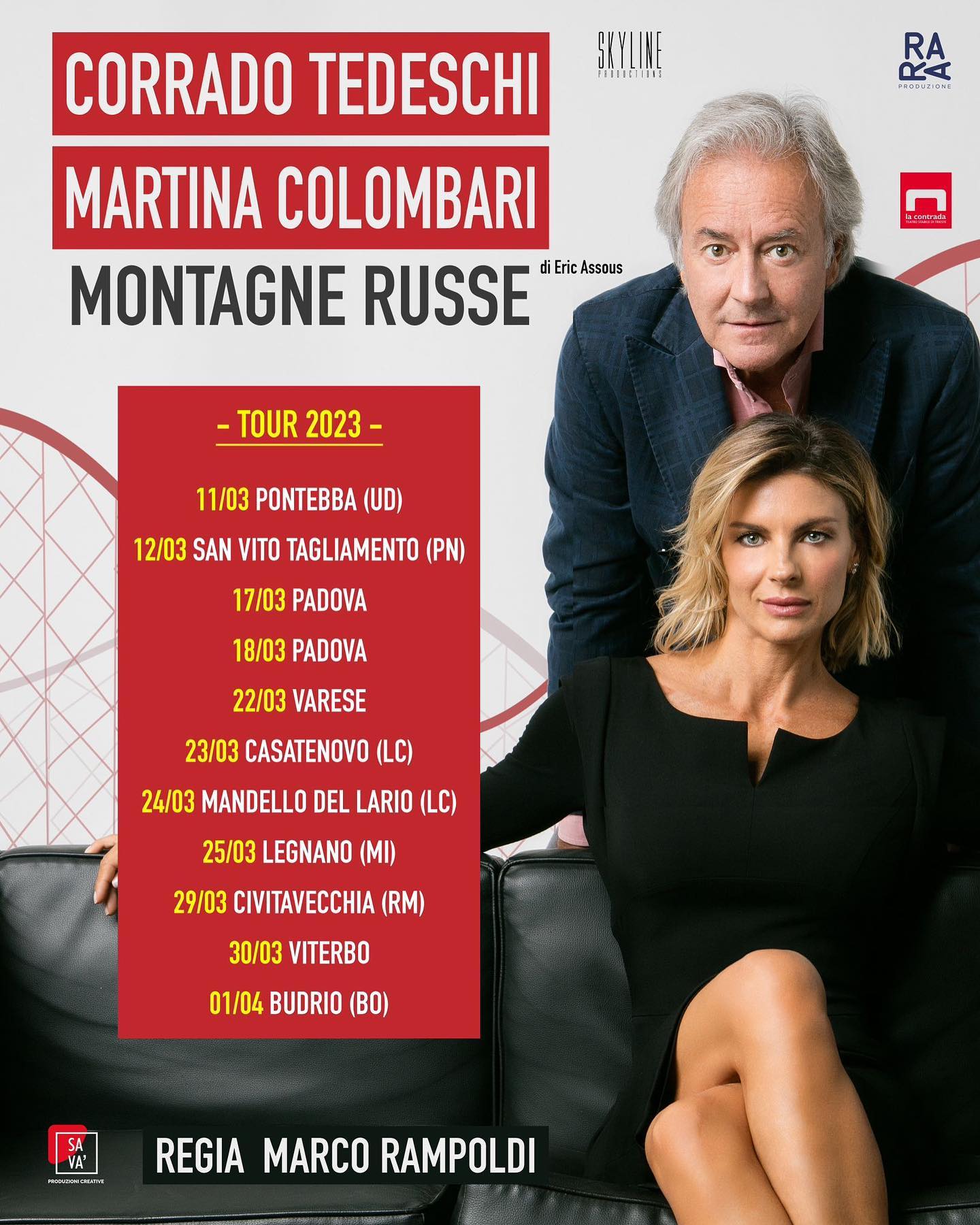 Martina Colombari Che grande gioia !
“Montagne russe” ripartirà a breve in tournée !
Il teatro n...