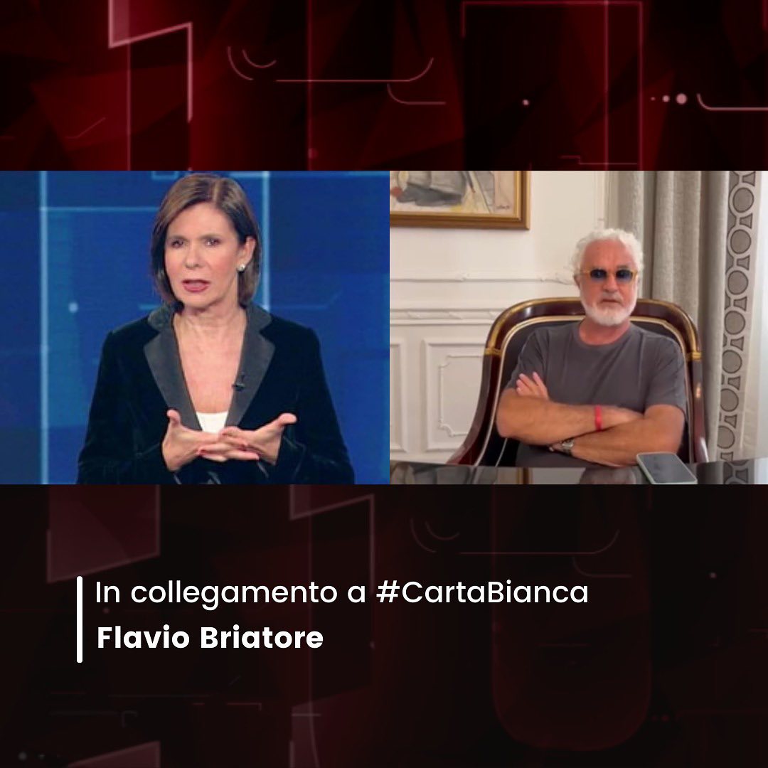 Flavio Briatore Stasera alle 22:15 sarò ospite di a...