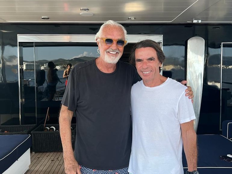 Flavio Briatore Wonderful day with , Giuseppe Cipriani, and their families to celebrate Ana’s ...