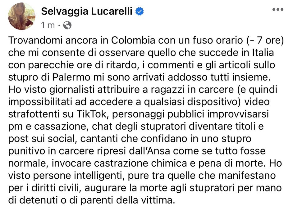 Selvaggia Lucarelli Pensate di essere migliori del branco, ma siete branco anche voi. (GALLERY)...