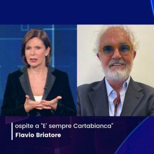 Flavio Briatore, Stasera sarò ospite in studio di  a  , nuovo programma di Rete Quattro, dalle or… su Instagram per i suoi fan