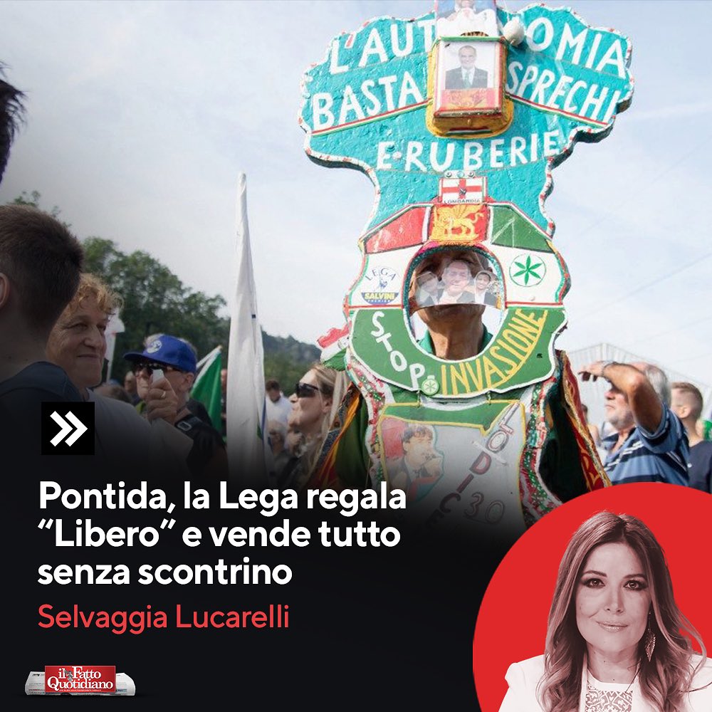 Selvaggia Lucarelli Il giornale ovunque, borracce “firmate” e cravatte verdi con la ruspa. La Le Pen...
