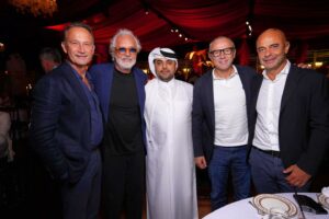 Flavio Briatore, At  with Andrea Zappia,  Stefano Domenicali e… su Instagram per i suoi fan
