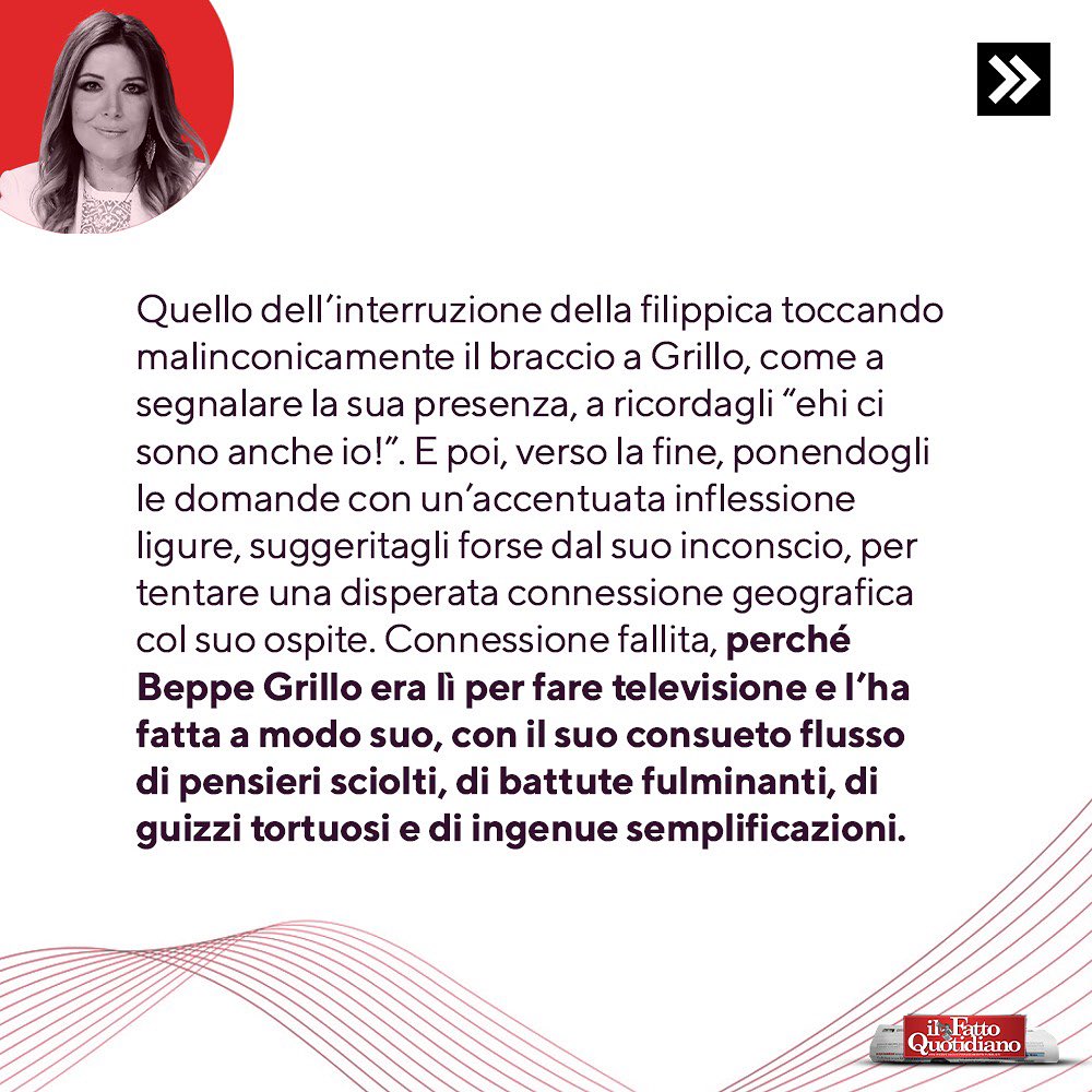Selvaggia Lucarelli Quanti hanno capito lo humor di Grillo? Come va interpretato?
Sul Fatto di ogg...