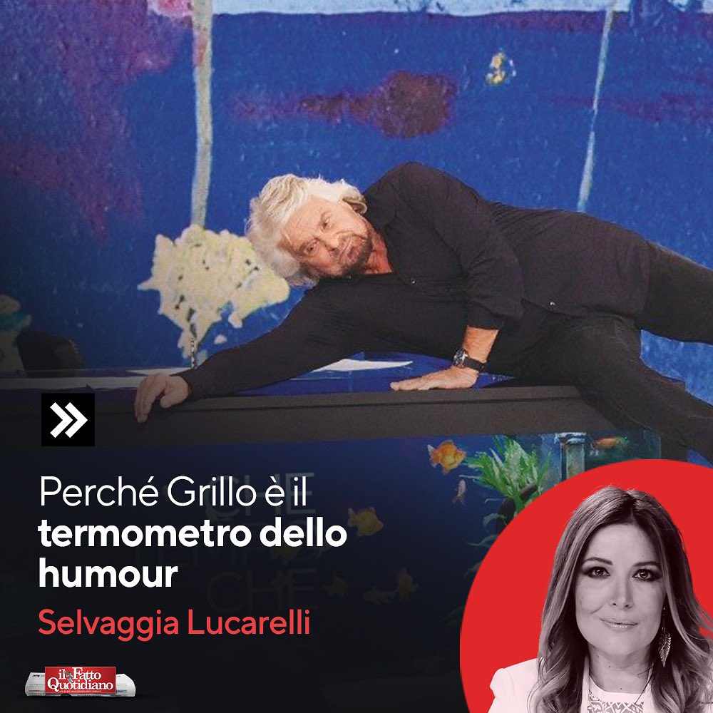 Selvaggia Lucarelli Quanti hanno capito lo humor di Grillo? Come va interpretato?
Sul Fatto di ogg...