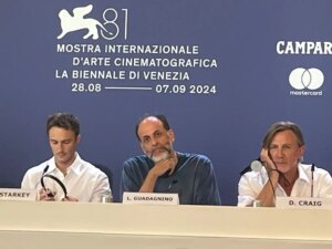 Il regista Luca Guadagnino presenta il suo ultimo film "Queer", tratto dall'omonimo libro di William...