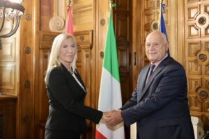 Il Guardasigilli Carlo Nordio ha incontrato la Ministra della Giustizia della Serbia, Maja Popovic...