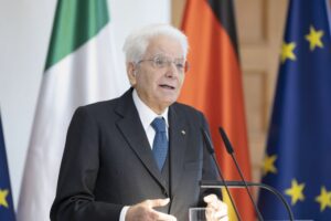 Il presidente della Repubblica, Sergio Mattarella, ricorda l'80° anniversario della strage di...