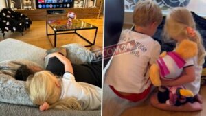 Leone e Vittoria al primo giorno di scuola con Chiara Ferragni come guida e Fedez che li va a prendere