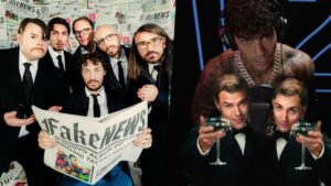 Le polemiche tra Fedez, Niky Savage e Tony Effe commentate dai Pinguini Tattici Nucleari