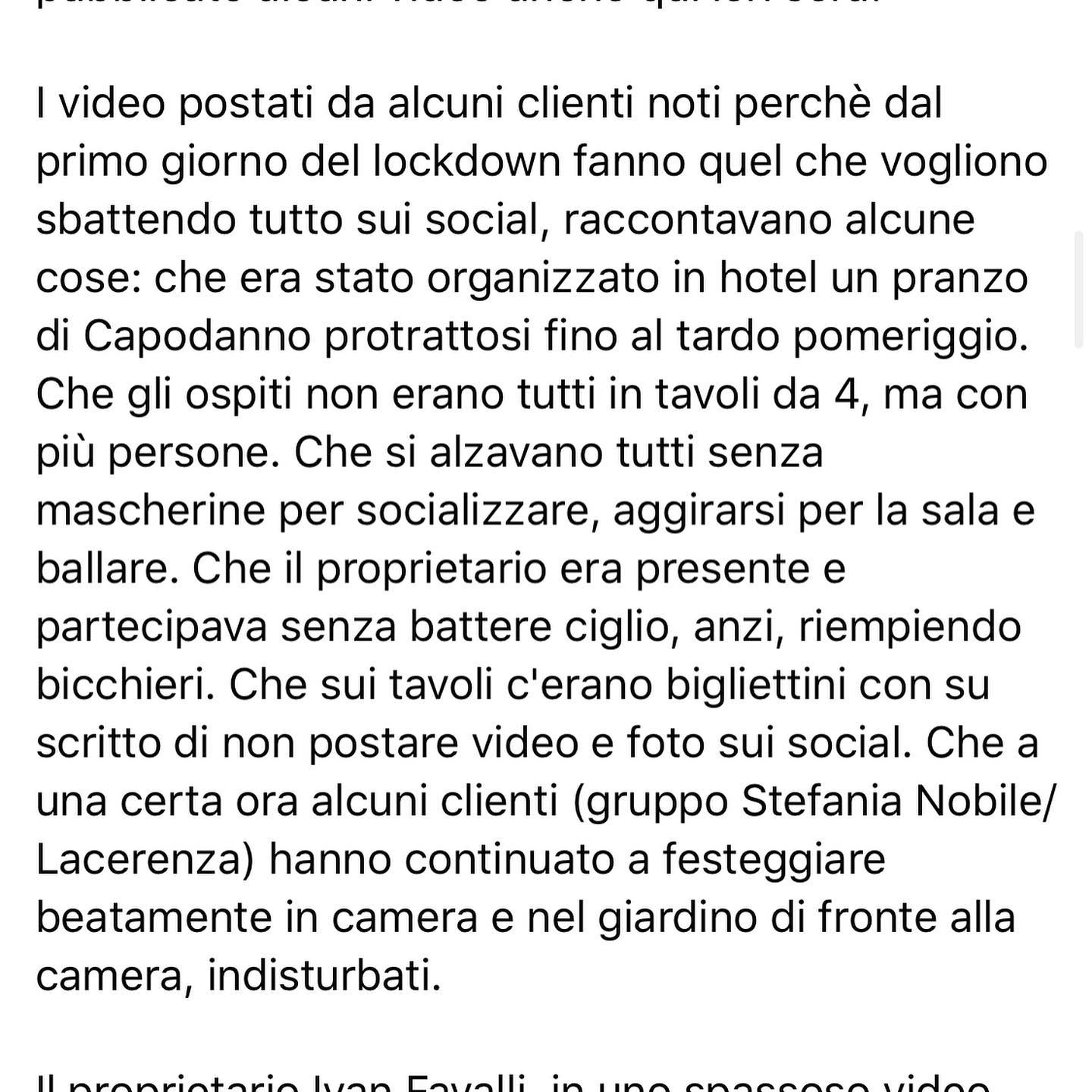 Selvaggia Lucarelli Oggi Ivan Favalli, proprietario dello si difende dalle accuse riguardo la festi...