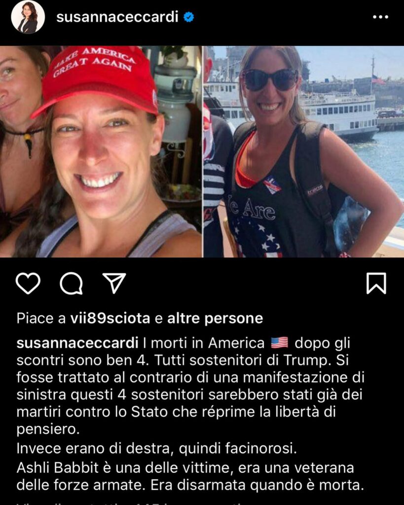 Selvaggia Lucarelli, Per quel genio leghista della Ceccardi una manifestazione di gente che manifesta… su Instagram per i suoi fan