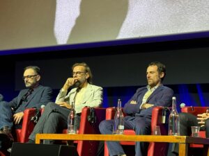 Elio Germano, durante la conferenza stampa a Roma, parla del film su Berlinguer di Andrea Segre...