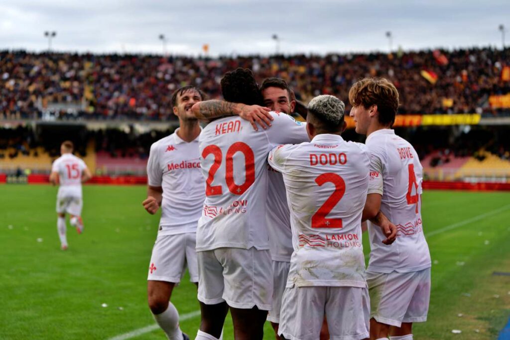 Fiorentina dilaga sul campo del Via del Mare: Lecce travolto 6-0