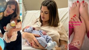 I primi giorni di Carlotta Dell’Isola come mamma