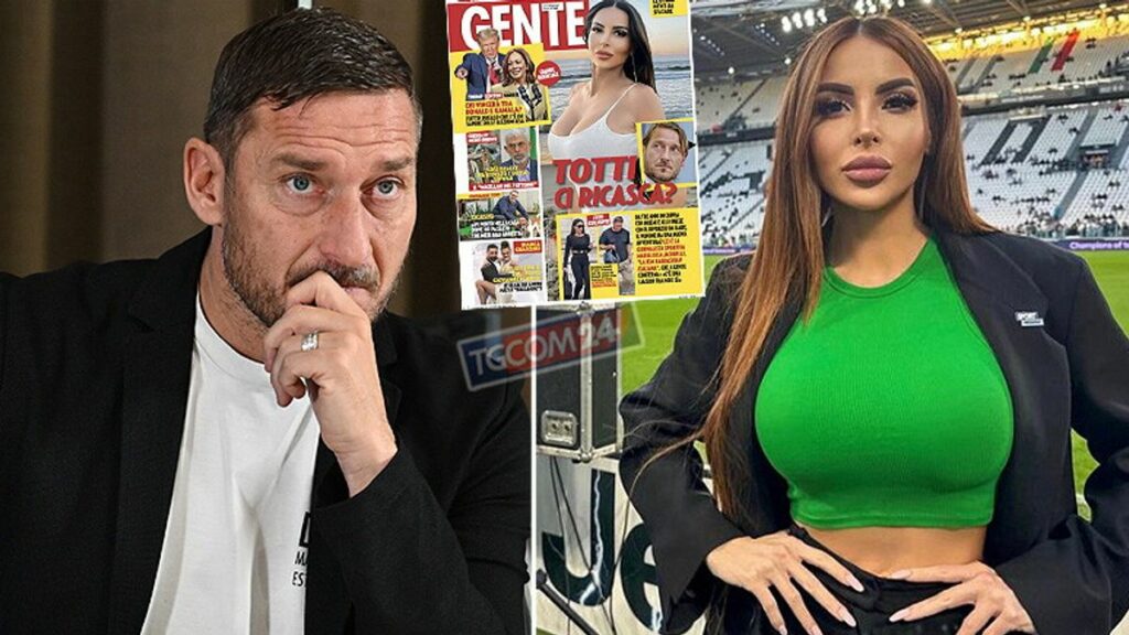 Francesco Totti e Marialuisa Jacobelli sono stati fotografati insieme in un hotel a Roma...
