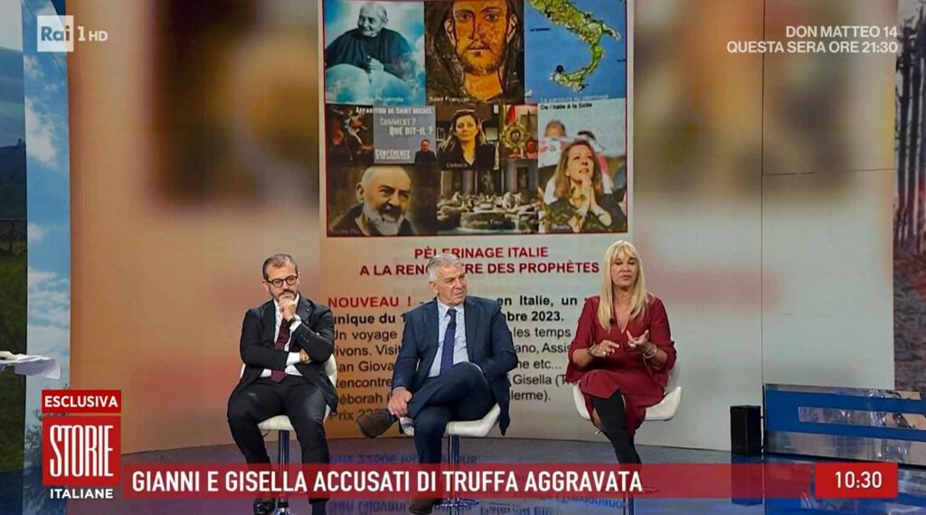 Si indaga su Gisella Cardia e Gianni della Madonna di Trevignano per truffa in concorso, con Luigi...