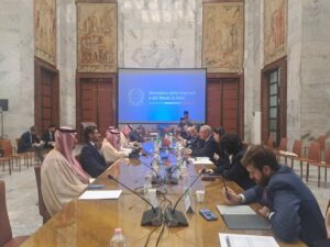 Il ministro Adolfo Urso e il viceministro Valentino Valentini incontrano il ministro Bandar Ibrahim...