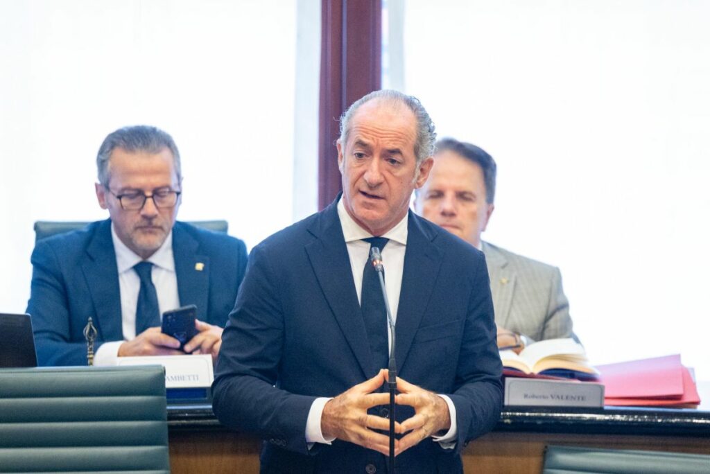 Il Presidente della Regione Veneto, Luca Zaia, ha presentato in Consiglio Regionale il punto nave...