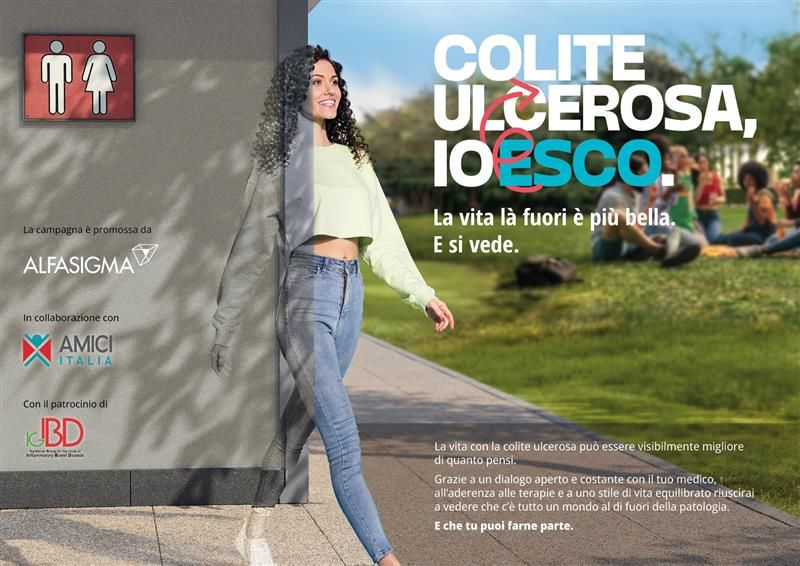Parte la campagna “Io Esco” di Alfasigma e Amici Italia per la Colite Ulcerosa