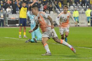 La Roma delusa da un pari in Belgio nonostante Mancini.