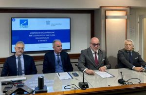 Il Presidente Enac Pierluigi Di Palma e il Presidente di Confindustria Taranto Salvatore Toma hanno...