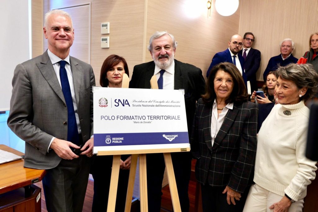 Protocollo firmato da Zangrillo ed Emiliano per il Nuovo Polo formativo della Sna in Puglia
