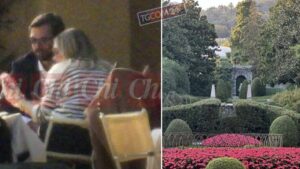 Le prime foto di Chiara Ferragni a Villa D’Este con Giovanni Tronchetti Provera