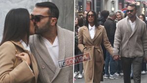 Federica Calemme e Gianmaria Antinolfi si tengono per mano a Milano