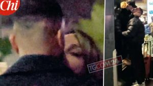 Anna Tatangelo e Giacomo Buttaroni si scambiano baci infuocati in stazione