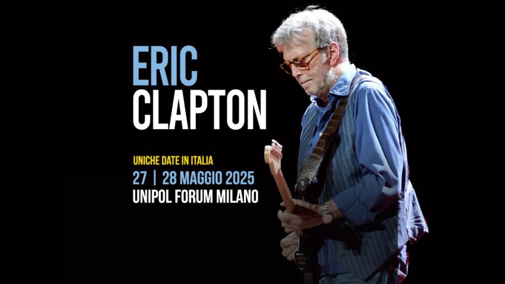 La leggenda della chitarra Eric Clapton torna in Italia con due concerti a Milano il 27 e 28 maggio...