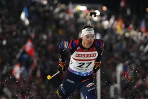 Jacquelin domina la sprint a Kontiolahti nel Biathlon, Bionaz e Giacomel alle porte della top10