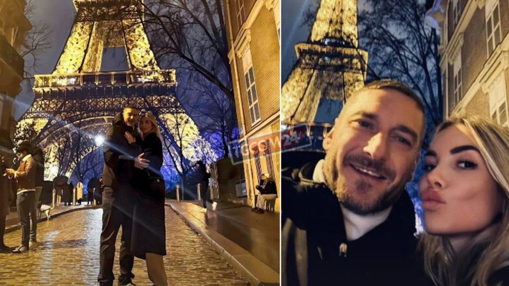 Francesco Totti ha scelto Parigi per trascorrere il ponte dell’immacolata con la compagna Noemi...