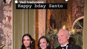 Festa per 400 invitati a Villa Miani per celebrare gli 80 anni di Santo Versace