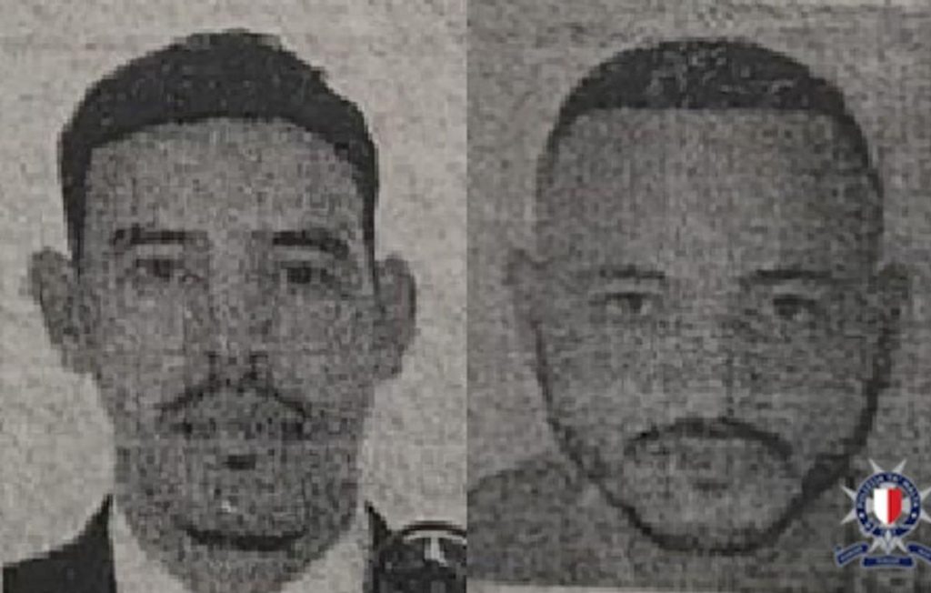 Le autorità maltesi hanno identificato i due uomini marocchini in fuga dopo la fuga da un aereo...