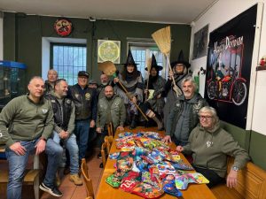 Le befane in moto arrivano all’Irccs Policlinico San Donato per portare gioia