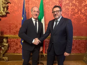 Incontro a Venezia tra il Presidente Zaia e il neo questore di Belluno Della Rocca