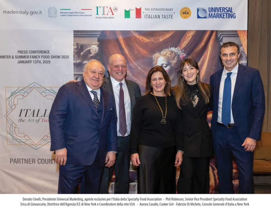 Italia designata Country Partner dei Fancy Food Shows del 2025 negli Stati Uniti