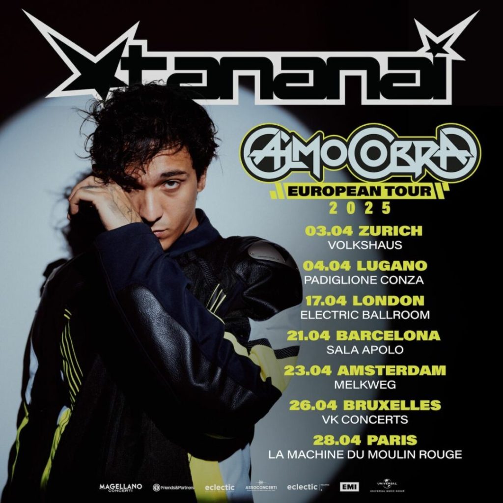 Tananai annuncia il suo primo tour nelle discoteche europee