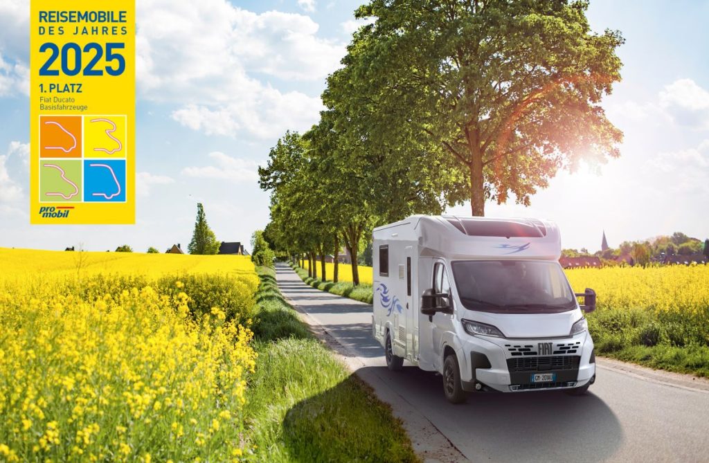 Il premio di miglior veicolo base per camper va ancora al Fiat Ducato secondo Promobil