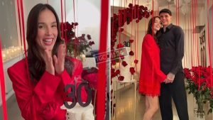 Paola Di Benedetto festeggia il suo trentesimo compleanno con una sorpresa organizzata da Raoul Bellanova