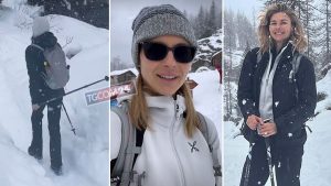 Martina Colombari si gode una meravigliosa vacanza in montagna