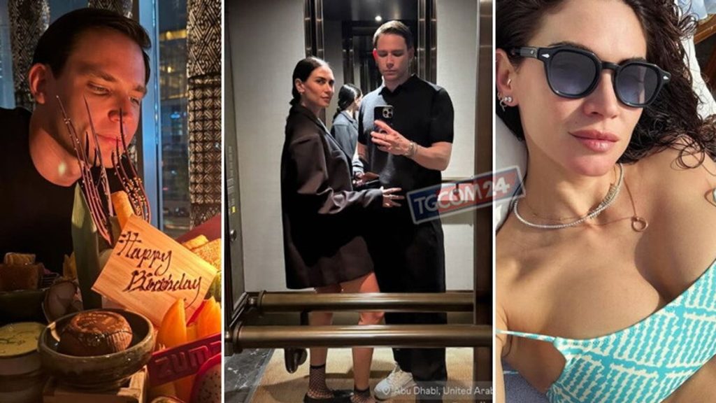 Melissa Satta e Carlo Gussalli Beretta festeggiano l'amore a Dubai Melissa Satta e Carlo Gussalli...